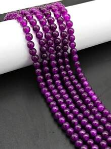 100 件 8 毫米彩色水晶玻璃散珠隔珠，时尚 DIY 手链项链珠宝制作工艺用品 - 1串100顆 - 查看 11