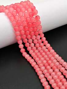 100 件 8 毫米彩色水晶玻璃散珠隔珠，时尚 DIY 手链项链珠宝制作工艺用品 - 1串100顆 - 查看 14