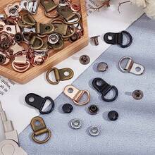 10 件 D 環扣健行登山靴實用維修扣 Diy 工藝包皮革裝飾配件