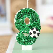 1 Zielona świeca piłkarska, cyfry 0-9, świeca na tort urodzinowy w stylu piłki nożnej, dekoracja na imprezę, dekoracja tortu na przyjęcie, świeca dekoracyjna, kreatywny mały prezent, dekoracja świąteczna, artykuły na przyjęcie urodzinowe, odpowiednie na przyjęcia urodzinowe, wieczory kawalerskie, przyjęcia z okazji płci, dekoracje urodzinowe, przyjęcia weselne, dzień ojca, dzień matki, przyjęcia z okazji ukończenia szkoły, przyjęcia w stylu piłki nożnej i inne dekoracje tortów - piłkarska zieleń - Zobacz 5