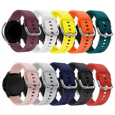 10pcs/Set 20mm 22mm Silicone Watch Bands Compatible With Samsung Galaxy Watch Active 2 Bands 40mm 44mm/Active 40mm Compatible With Galaxy Watch 3 41mm Compatible With Galaxy Watch 42mm/Gear S2 Compatible With Galaxy Watch 4 Watch Bands Compatible With Galaxy Watch 3 45mm Band Compatible With Galaxy Watch 46mm/Gear S3 Frontier Wristband Compatible With Men Women Compatible With Amazfit Watch