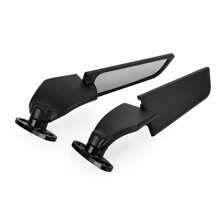 Adjustable Wing Fin Rearview Mirrors For Honda CBR600RR CBR600 F F4 F4i 99-21 - Black - View 9
