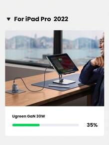 UGREEN 30W GaN Charger HP Charger Fast Charging Compatible With IPhone 16 15 Pro Max Compatible With Samsung 25W High Output Power - Black - View 6