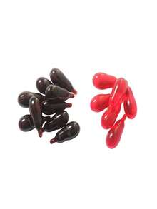 2入組隨機顏色藥丸形壓力紓解玩具 - 紅色 - 查看 3