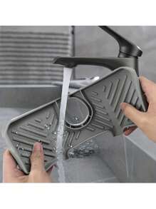 Kitchen Faucet Drain Mat Sink Splash-Proof Narrow Edge Free Cutting Silicone Water Control Drain Mat - Multicolor - View 8