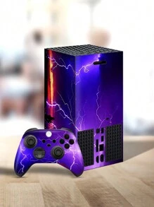 1 Set (5 Piezas) Pegatina Decorativa Impresa Para Consola De Juegos Xbox Series X - Multicolor - Ver 2