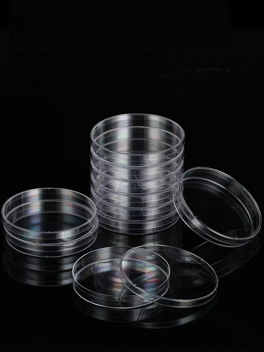 1pc Disposable Plastic Petri Dish With A Diameter Of 6cm For Cell Culture Instruments - White - View 1
