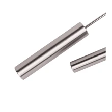 1pc Stainless Steel Egg Beater, Hand Crank Rotary Whisk, Manual Egg Whisk For Baking - Silver - View 8