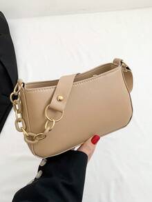 女士包包 2023 新款冬季法棍包简约优雅纯色单肩包，设计独特，非常适合斜挎包
