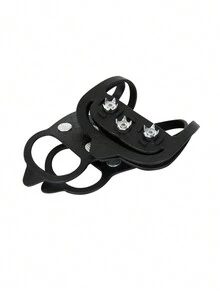 1只戶外登山鞋冰爪防滑鞋釘,適用於徒步旅行,攀登,易穿脫 - 黑色 - 查看 3