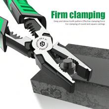 Laoa 5合1 9吋多功能電工鉗 - 非常適合夾、剝、剪、拉電線!(1件) - 綠色 - 查看 10