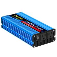 1100瓦/ 2200瓦(峰值)純正弦波電源逆變器 Dc 12v 轉 Ac 110v 50hz 轉換器,帶美國插座 - 藍色 - 查看 5