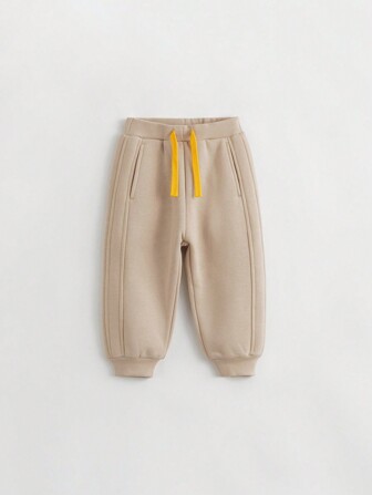 男童休闲保暖慢跑裤，冬季