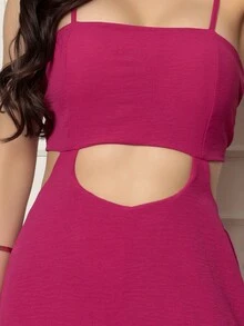 Women Dresses - 玫紅色 - 查看 3