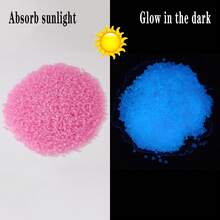 1400顆/35g 發光樹脂沙,在暗處發出螢光的顆粒適用於花園植物、水族箱、卵石裝飾