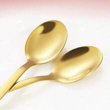 Christmas Spoon Gift Box Set, 4pcs Stainless Steel Cartoon Gingerbread Man Coffee Spoon With Colorful Box - Silver - View 11