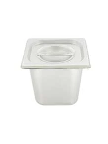 Inserto Acero Inoxidable 1/6 con Tapa 15 cm - Gris - Ver 1