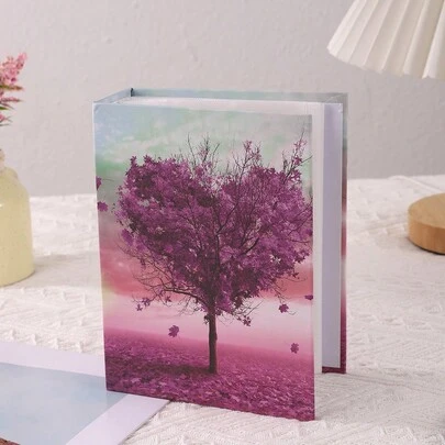 1pc 6-Inch 100 Sheets 4r Heart Shape Fresh Style Insert Album, For Girls And Women Back To School