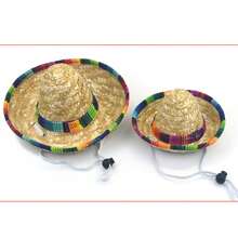 1 件裝嘉年華萬聖節帽子生日派對用品墨西哥寵物寬邊帽 - 彩色 - 查看 5