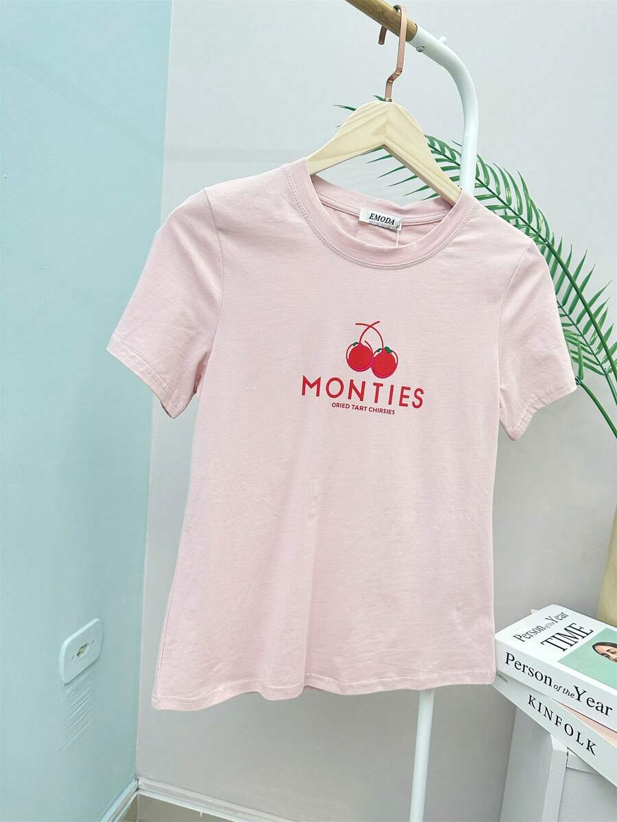 Women T-Shirts - 粉色 - 查看 1