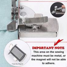 Buddy Sew Magnetic Seam Guide - Buddy Sew Magnetic Seam Guide for Sewing Machine - Silver - View 4