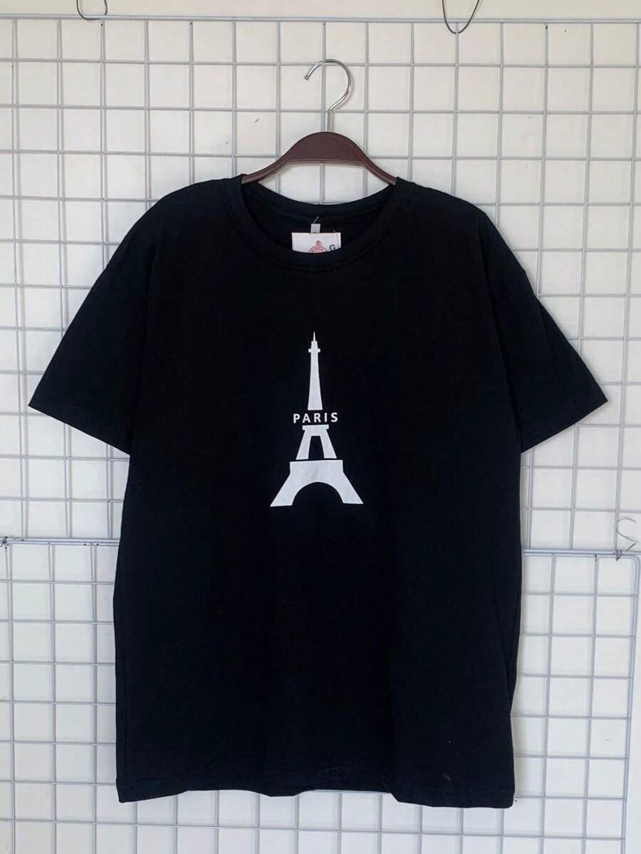 Men T-Shirts - 黑色 - 查看 1
