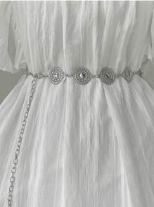Women Waist Chains - Silver - View 1