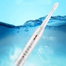 1PC Rechargeable Electric Toothbrush 5 Mode Household Waterproof Toothbrush Adult Tooth Brushes With Replacement Heads - White - View 6