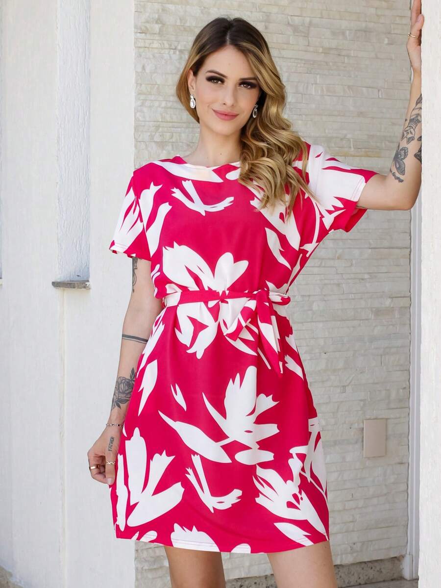 Women Dresses - 紅色 - 查看 1