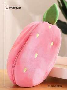 1 pieza Lindo muñeco de peluche transformable de conejo de fresa o muñeco de conejo de fruta - Rosa - Ver 6
