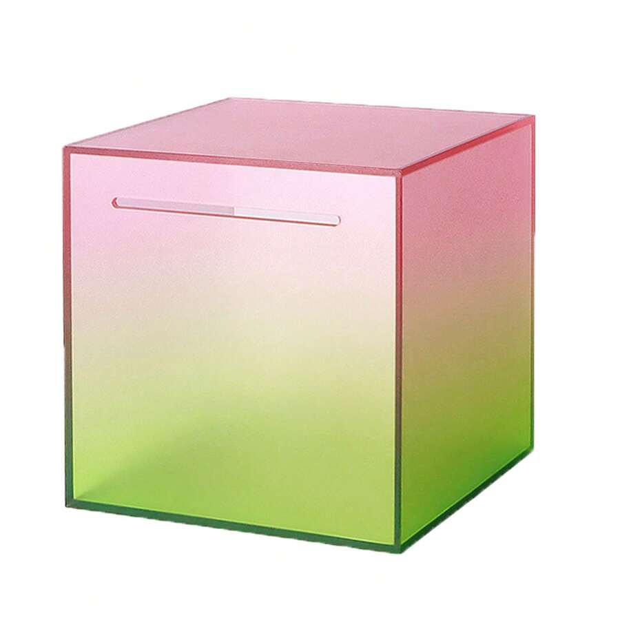 Đầy màu sắc Biến đổi dần Acrylic Con heo đất , Đến Giúp đỡ Ngân sách Và , Huy hiệu tiền xu) Tiền Con heo đất Bình Hộp Đối với Người lớn - Nhiều màu - Xem 1