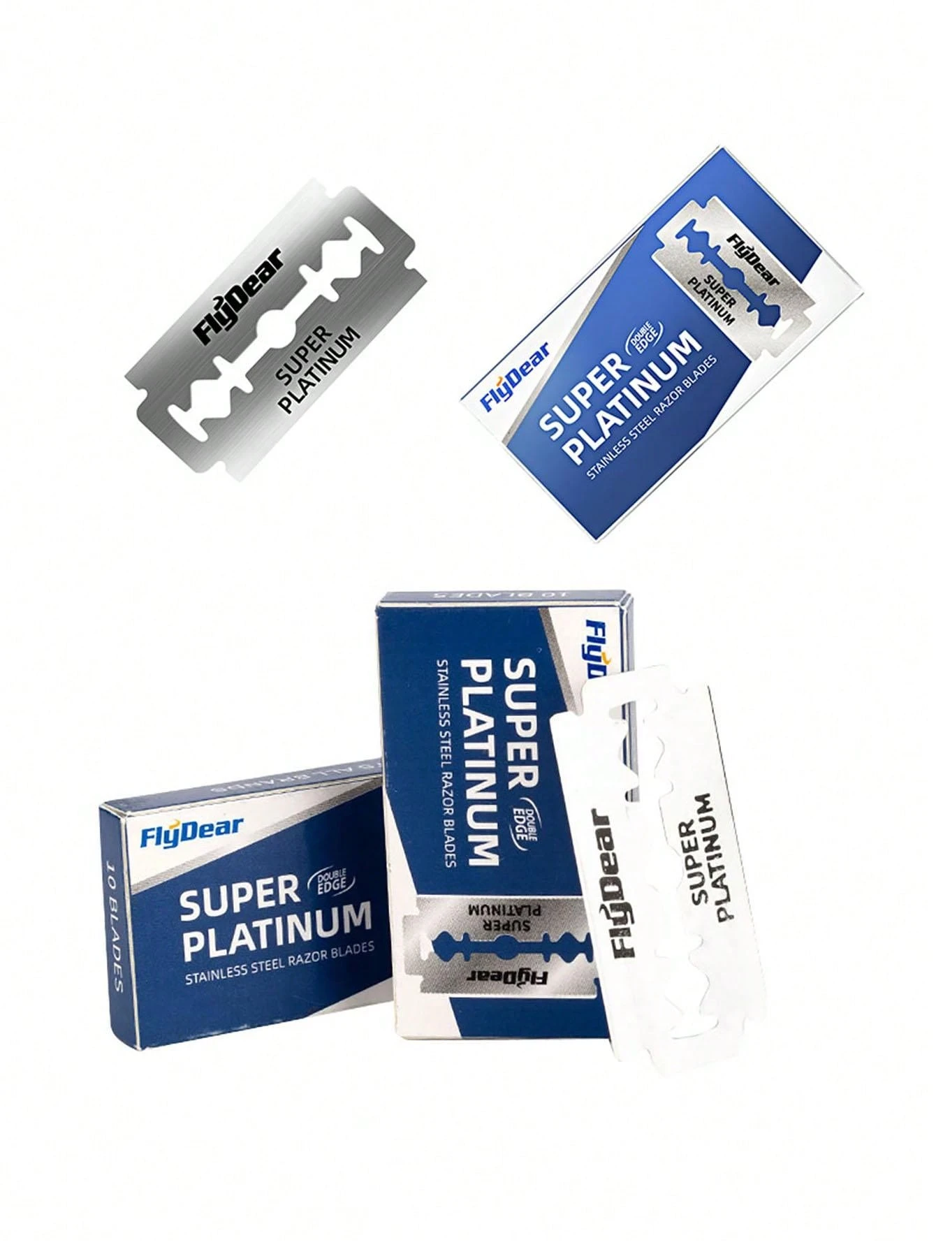 2 Sided Razor Blade In Store 2 Boxes Stainless Steel Double-edged Razor Blade, 10pcs/box Manual ...