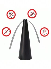 1 Pieza Ventilador Atrapa Moscas Automático Para Compras En Supermercados, Protección De Carne Contra Moscas, Ventilador De Moscas Multifuncional Con Batería