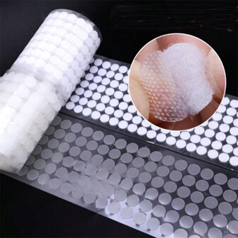 200Pcs (100Pair) Dot Sticker Self Adhesive Fastener Tape Dots Strong Glue Sticker Hook Loop Tape