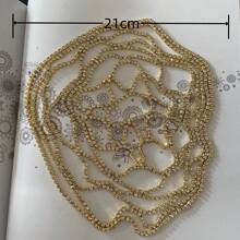Horquilla De Cabeza De Malla Con Diamantes De Imitación Huecos Para Bodas En 2023, Joyas De Cadena De Cabeza De Lujo Con Diadema De Cristal Y Gorro De Cabeza Para Mujeres, Accesorios De Pelo