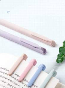 6pcs/8pcs Coffee Theme Quick-Dry Liquid Ink Gel Pens, Smudge-Free Soft Touch Pens, Suitable For Note-Taking, Drawing, School And Office Supplies - Multicolor - View 8