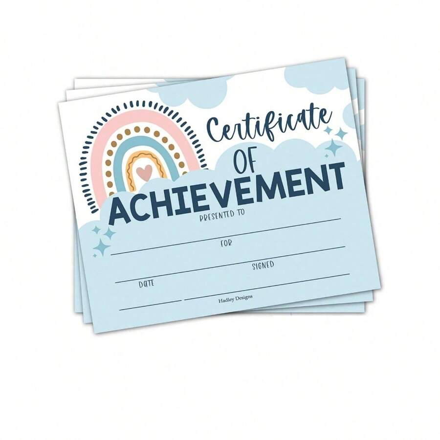 15Pcs Boho Preschool Diploma Kindergarten Certificates for Kids ...