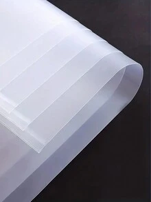 10 Sobres De Plástico Transparente Tamaño A4, Ideales Para Almacenamiento De Datos De Oficina - Multicolor - Ver 4