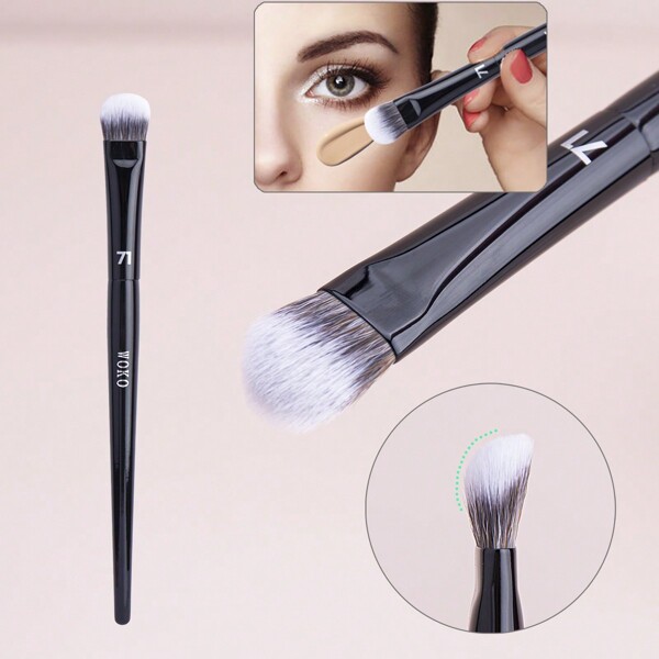 Brocha De Corrector Angular, Brocha De Maquillaje Mezcladora, Herramienta Aplicadora De Lápiz De Crema Líquida Profesional,pinceles de maquillaje brochas para maquillaje cepillo maquillaje pincel maquillaje pinceles para maquillaje brochas maquillaje pinceles maquillaje cepillo maquillaje