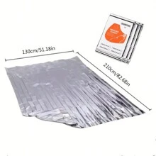 1pc Outdoor Portable Emergency Survival Blanket For Cold Weather (130*210CM) Camping Camping Stuff