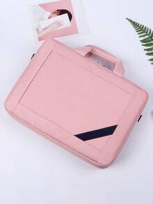 1 件便携式笔记本电脑包，新款简约时尚大容量商务文件包，学生单肩包教室笔记本电脑包教室包教师收纳包教室整理包