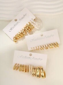 17KM Set Anting - Yellow Gold - View 5