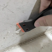 1 cái Nhựa Lưỡi dao cạo cái cạp Công cụ - Tường Sơn Để loại bỏ Với 10 cái Nhựa Lưỡi kiếm Bộ dụng cụ Ô tô/xe hơi Cửa sổ Ly Gỗ Hình dán Loại bỏ Sàn nhà Phòng bếp Vinyl Keo dán Đề can Ruy băng - màu đen - Xem 3