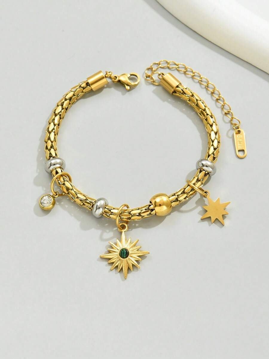 Bracciale GUESS In Acciaio Inossidabile Oro Con Cristalli - Modello JUBB05461JWYGS