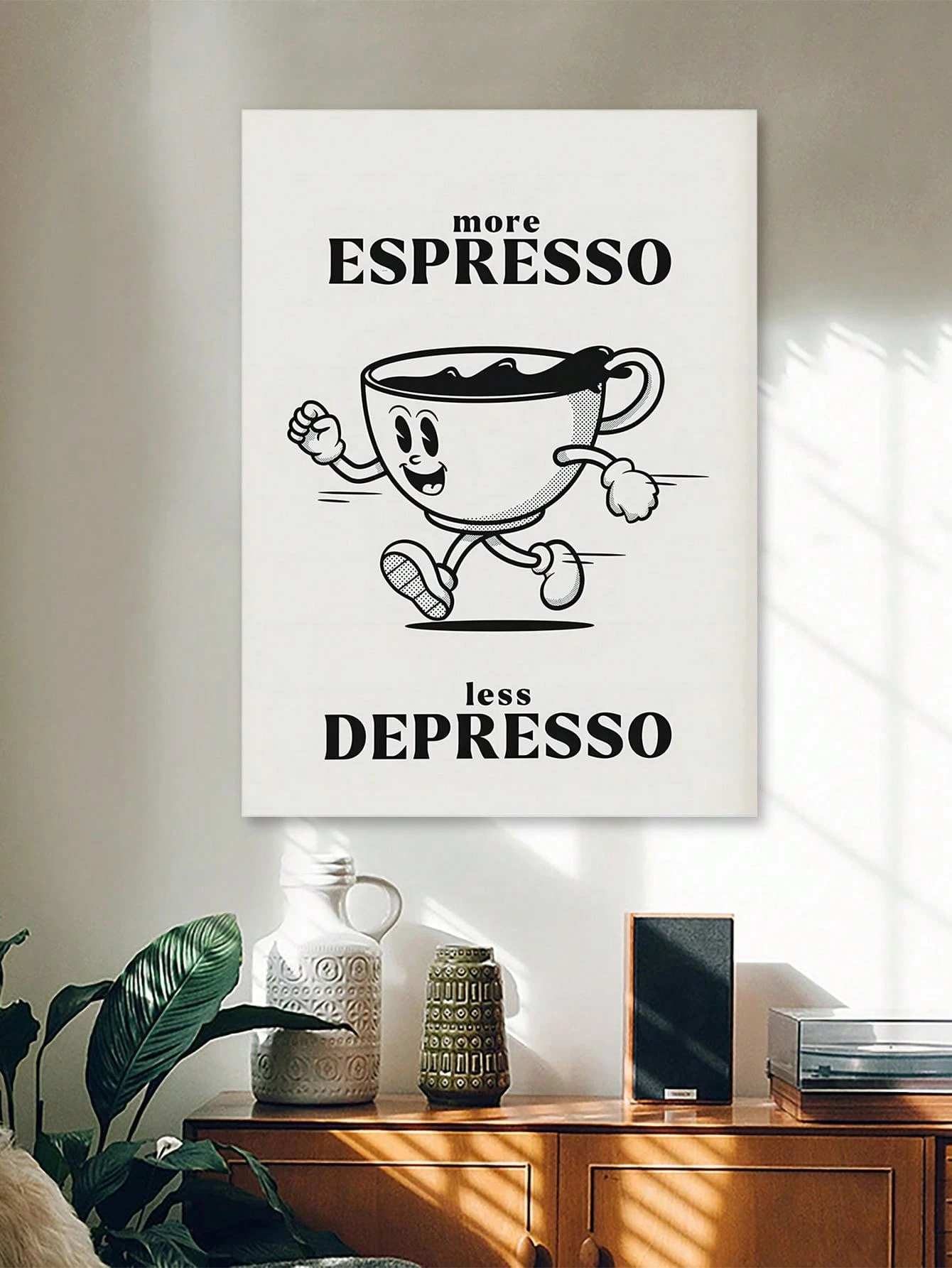Affiche Vintage Illustrée Humour – Pièce Unique 60x80 Cm – Décoration Murale