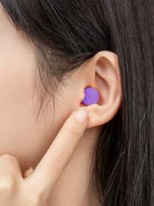 6 件紫色降噪耳塞（12 件/6 对），睡眠工具，用于午睡、宿舍生活或学习期间的防噪音 - 紫色 - 查看 3