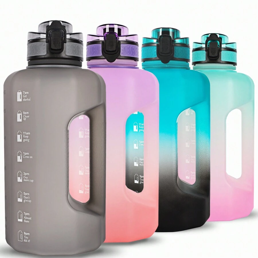 Botella De Agua Grande Gifubowa De 2,2 Litros Con Asa, Botella De Agua De Gran Capacidad A Prueba De Fugas Para Gimnasio Y Fitness