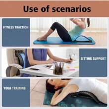Spine Lumbar Support Cushion Pad, Back Stretcher, Multi-Level Lumbar & Back Massager, Adjustable Neck & Waist Exerciser, Waist Support Reliever For Neck, Back & Waist Gym Accessories