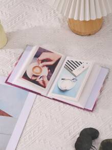 1 Stück 6-Zoll 100 Blatt 4R Fotoalbum in Herzform, im frischen Stil, für Mädchen und Frauen zum Schulbeginn