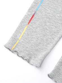 Annil Leggings Tricotadas Cinza Casuais e Fashion para Meninas